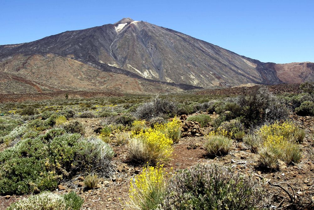 Vista del Parque Nacional del Teide.