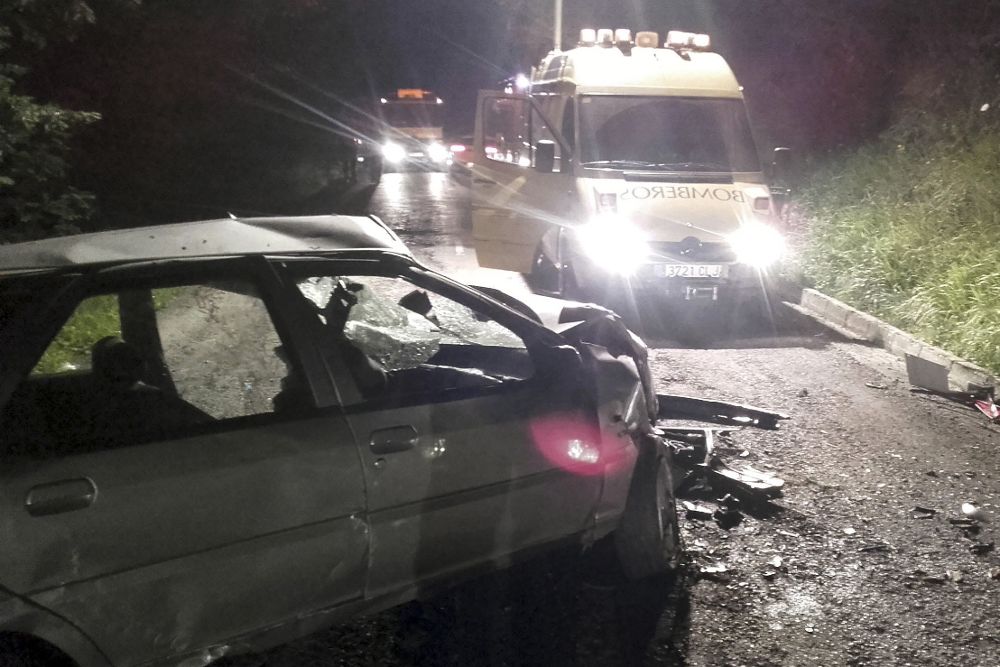Accidente mortal en la carretera AS-117, a la altura de la salida de Campo de Caso, en Asturias, el 7 de junio.
