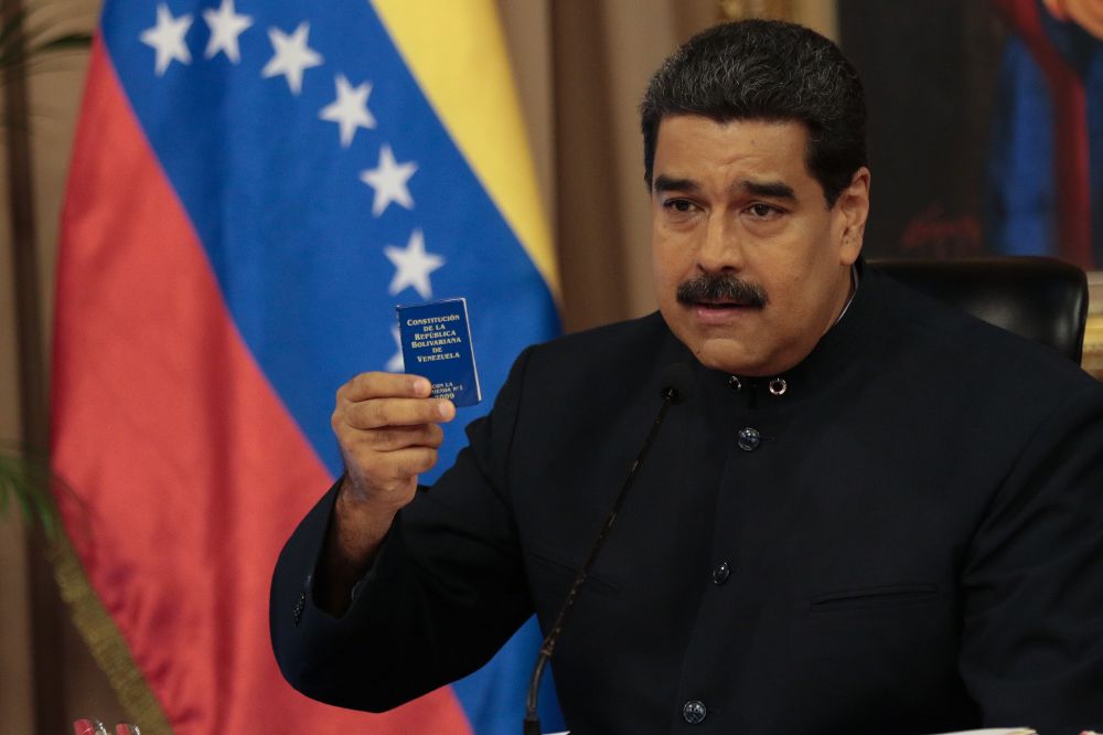 Fotografía cedida por prensa de Miraflores, del presidente de venezuela, Nicolás Maduro.