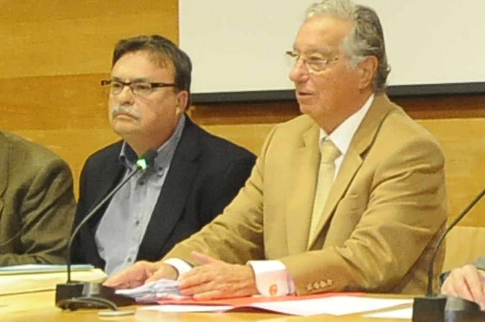 Ramón Hernández (iz), con Juan Padrón.