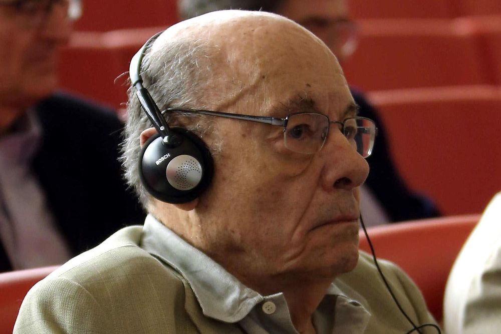 El expresidente del Palau de la Música Félix Millet en la última sesión del juicio por el expolio del Palau de la Música.