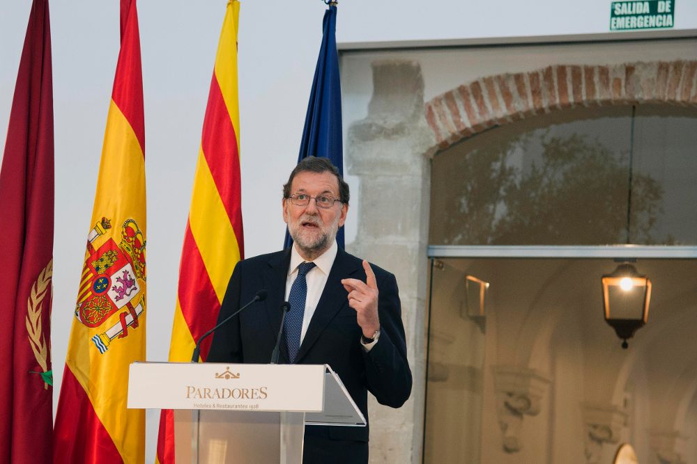 Mariano Rajoy durante la reciente inauguración del Parador Nacional de Lleida.