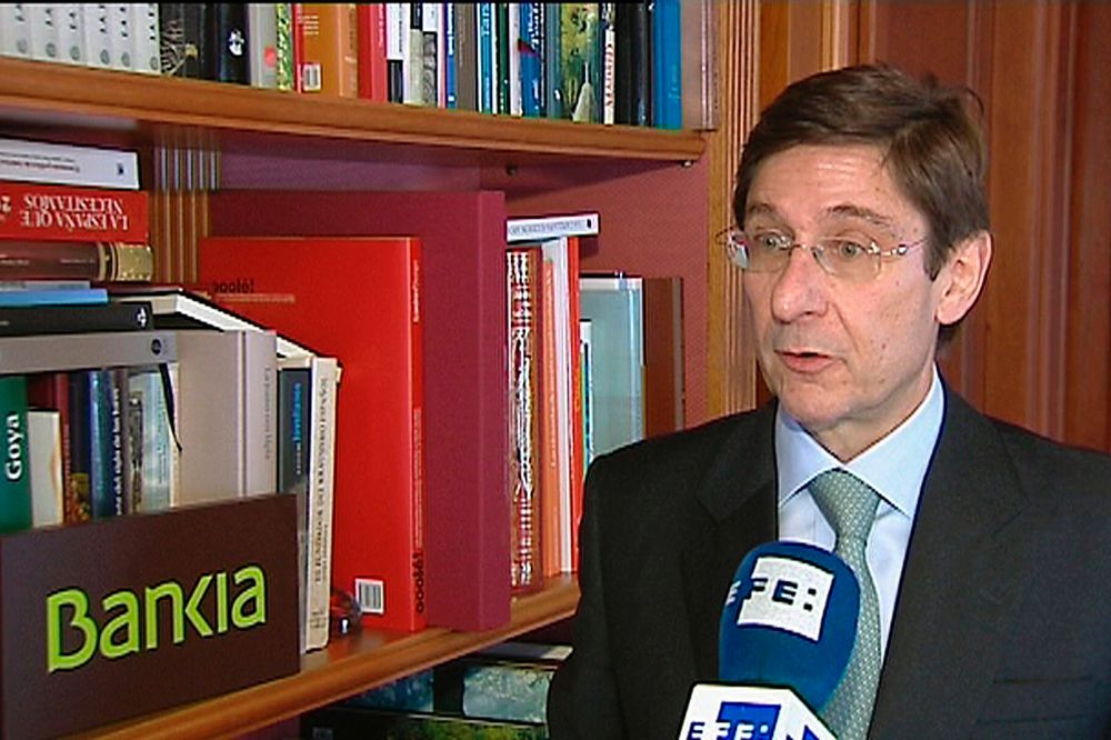 Imagen captada de EFE TV del presidente de Bankia, José Ignacio Goirigolzarri.