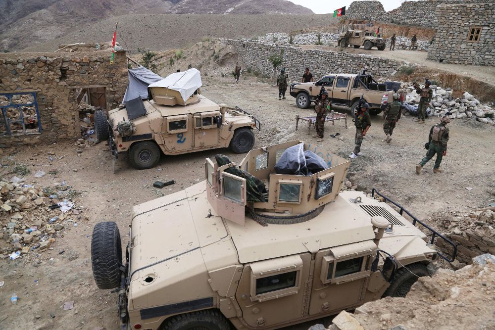 Soldados afganos.