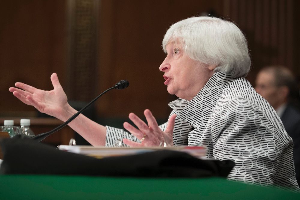 La presidenta de la Reserva Federal (Fed, banco central), Janet Yellen, en una foto de archivo.