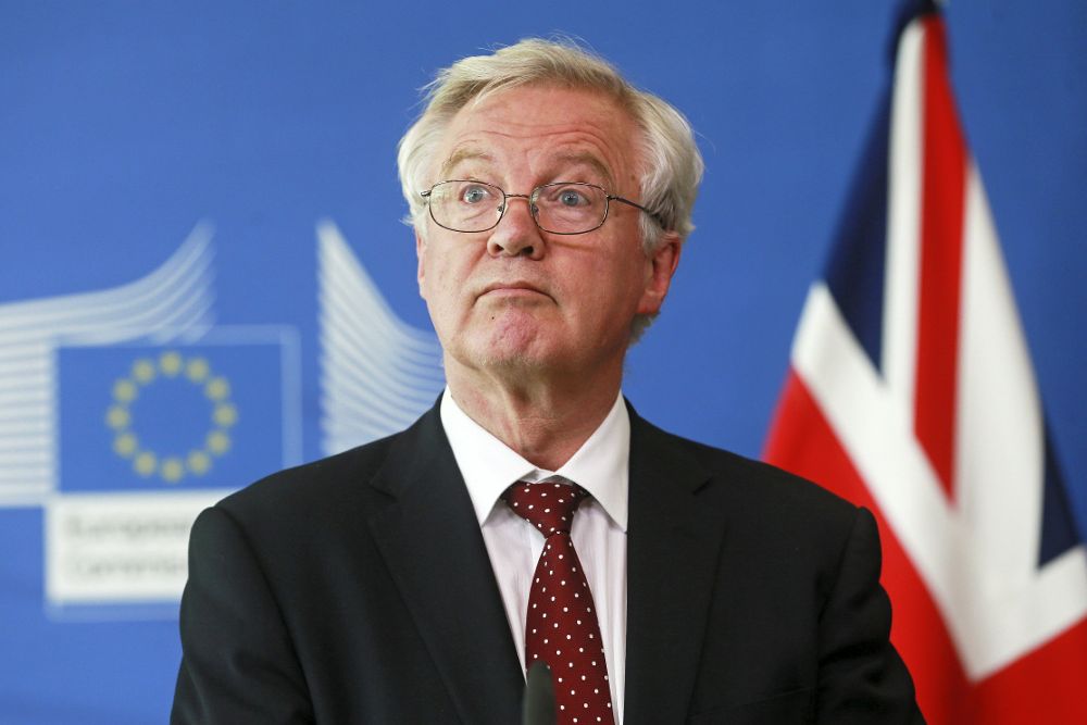 El ministro para la salida británica de la Unión Europea (UE), David Davies.