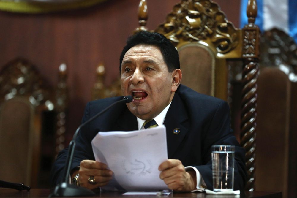 El presidente de la Corte de Constitucionalidad de Guatemala, José Francisco de Mata Vela.
