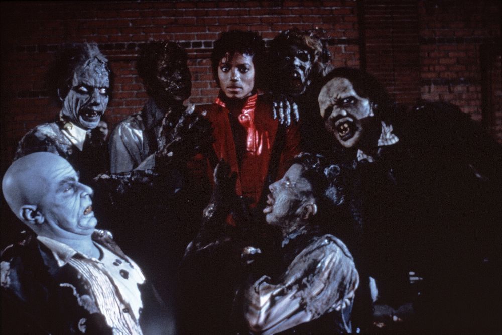 Fotografía facilitada del cantante Michael Jackson, durante el rodaje del vídeo de "Thriller" en 1983.