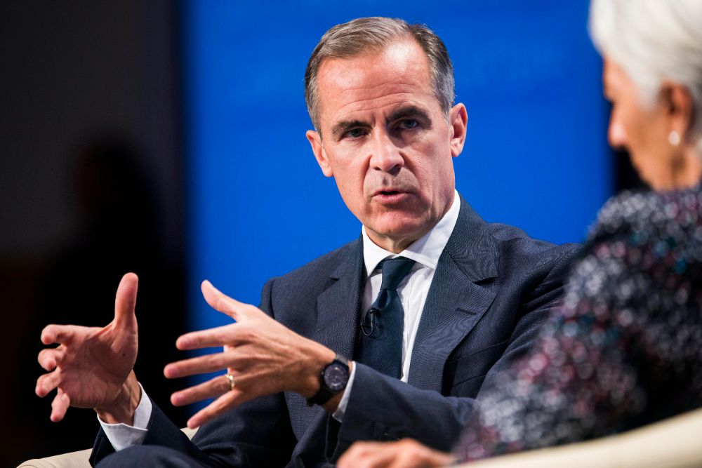 El gobernador del Banco de Inglaterra, Mark Carney, y la directora gerente del FMI, Christine Lagarde.