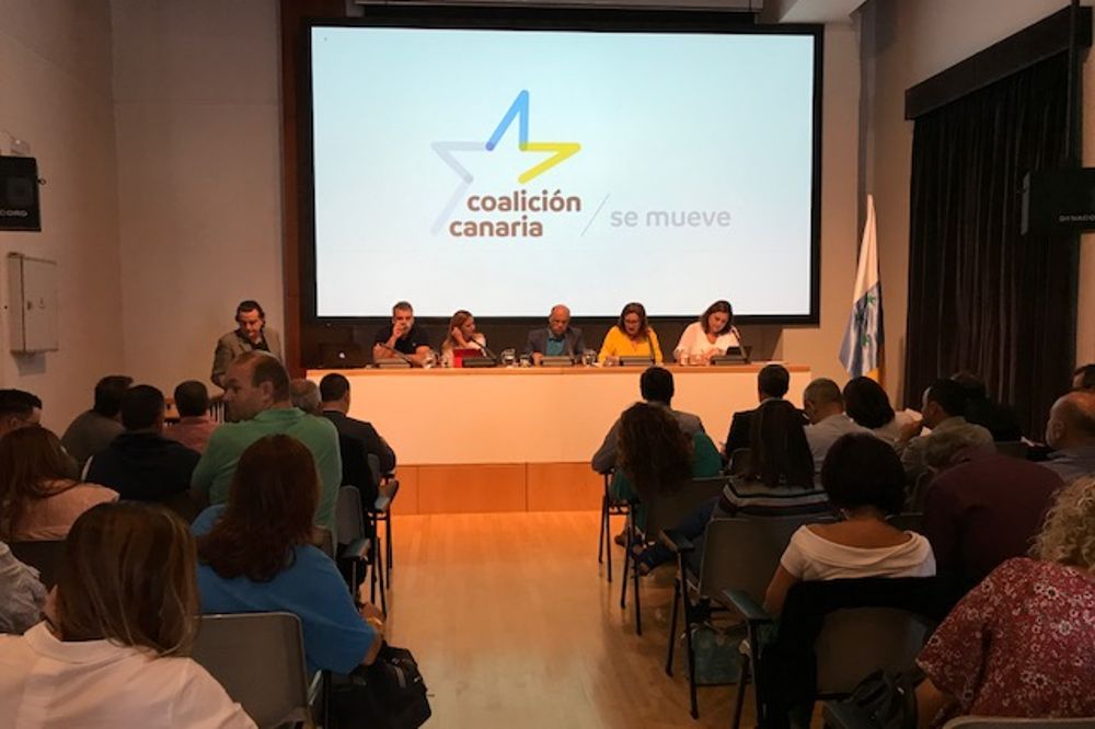 Presentación de la nueva imagen corporativa de Coalición Canaria.