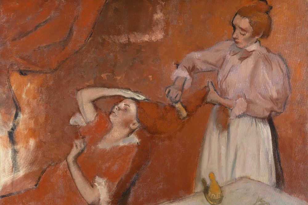 "Combing the Hair" (1896), del pintor francés Edgar Degas.