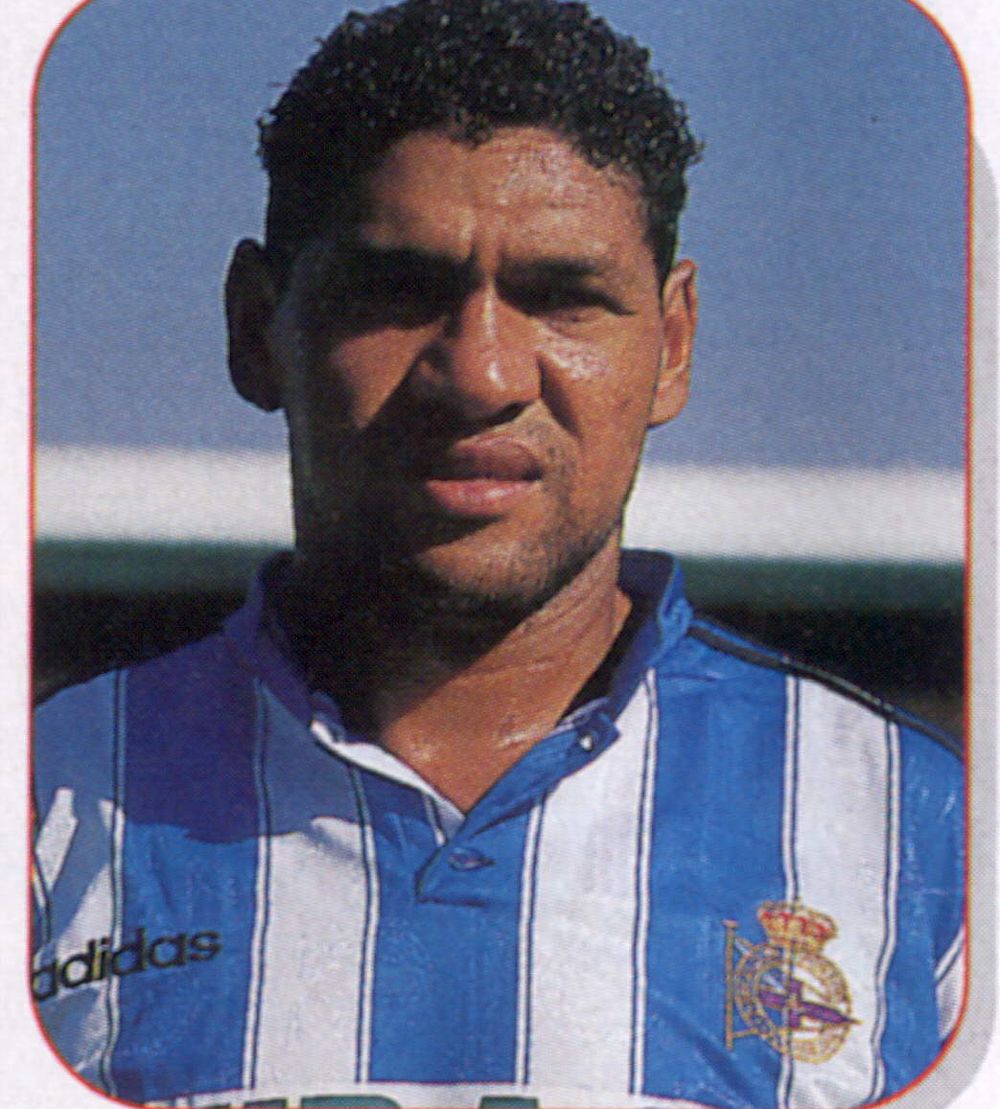 Donato, vistiendo la camiseta del Deportivo de La Coruña, en 1997.