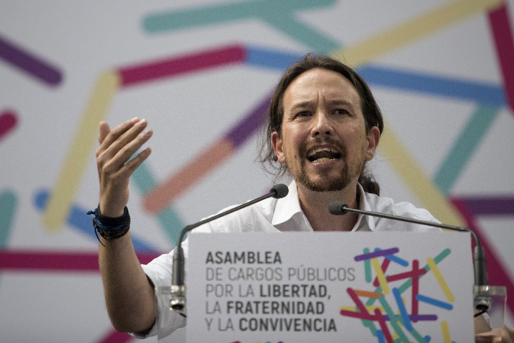 El líde rde Unidos Podemos Pablo Iglesias.