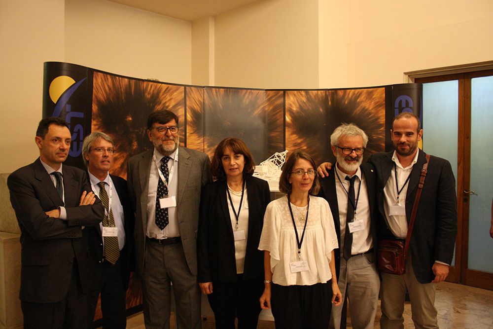 Algunos de los participantes en el acto de presentación que ha tenido lugar hoy en Roma.