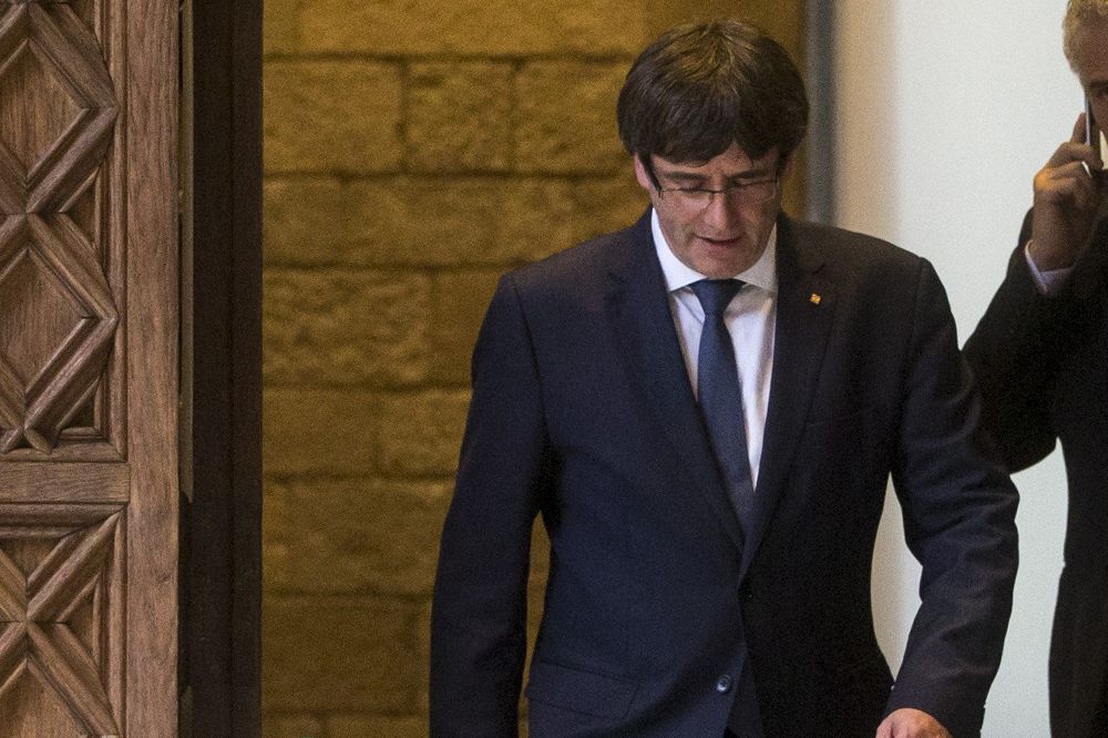 El presidente catalán, Carles Puigdemont.