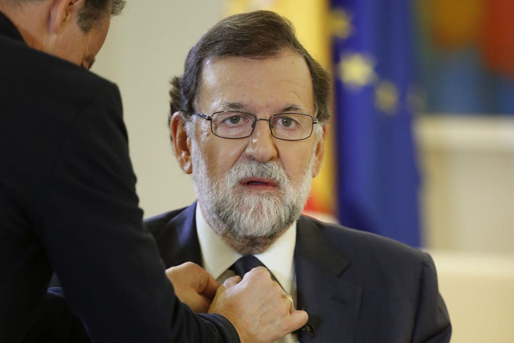 Mariano Rajoy, momentos antes del inicio de la reciente entrevista concedida a la agencia EFE.