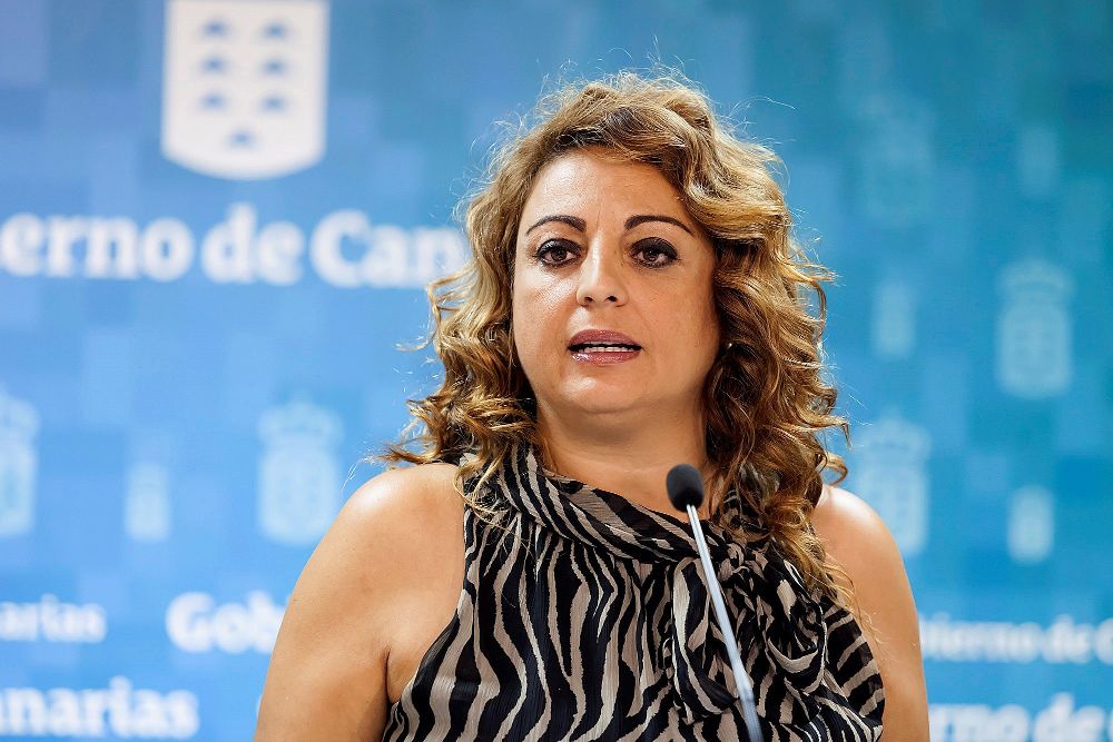 La consejera de Empleo, Políticas Sociales y Vivienda del Gobierno de Canarias, Cristina Valido.