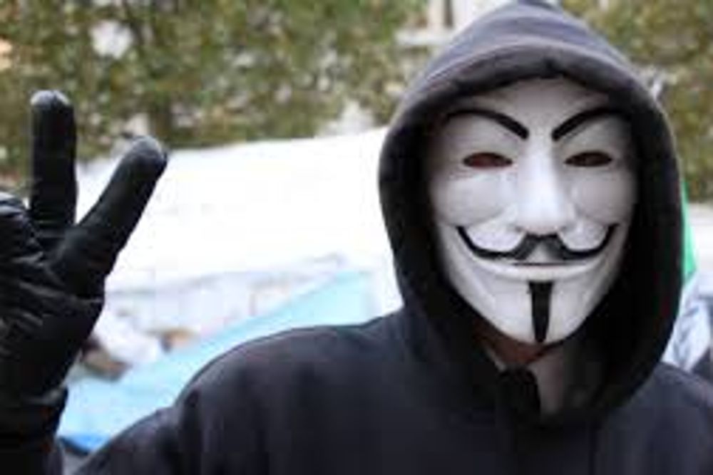 Un activista de Anonymous.