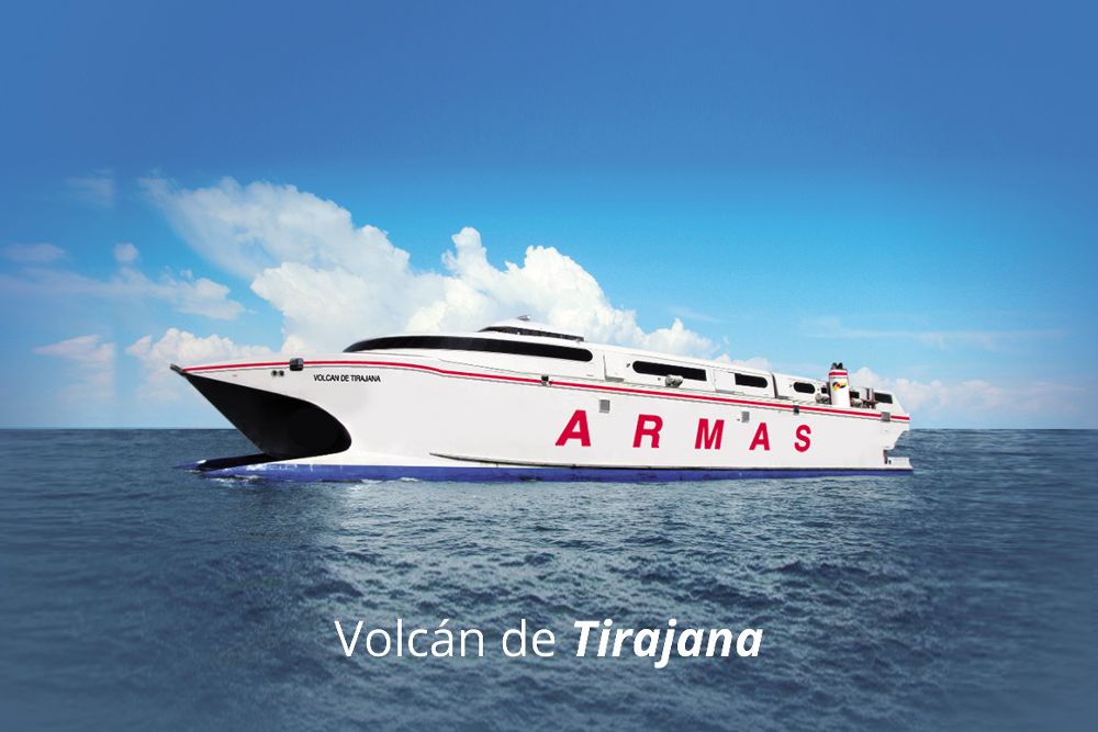 Uno de los buques con los que opera Armas en el transporte de pasajeros en Canarias.