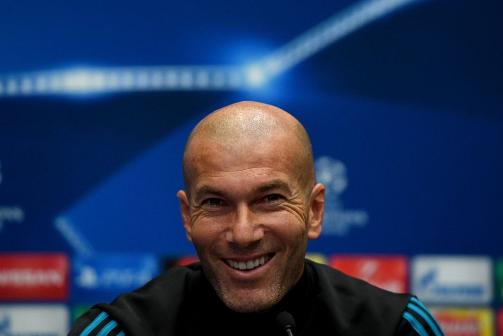 El técnico del Real Madrid, Zinedine Zidane.