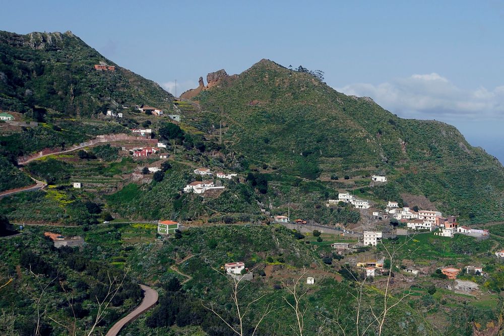 Vista de algunos caseríos de El Batán, en el municipio de La Laguna.