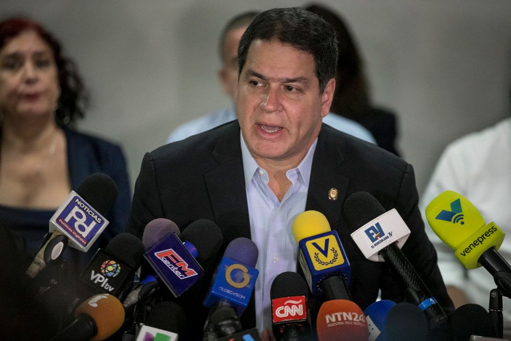 El presidente de la comisión de Política Exterior del Parlamento venezolano, el opositor Luis Florido.