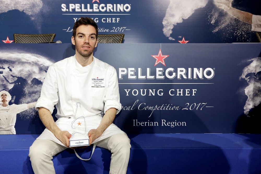 Fotografía facilitada por el concurso mundial S. Pellegrino Young Chef, que muestra a David Andrés.
