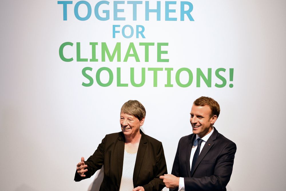 La ministra alemana de Medio Ambiente, Barbara Hendricks (i), y COP23.