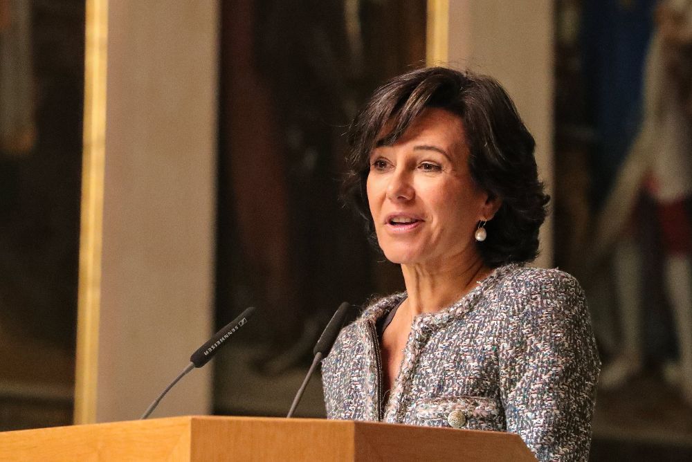 La a presidenta del banco Santander, Ana Botín.