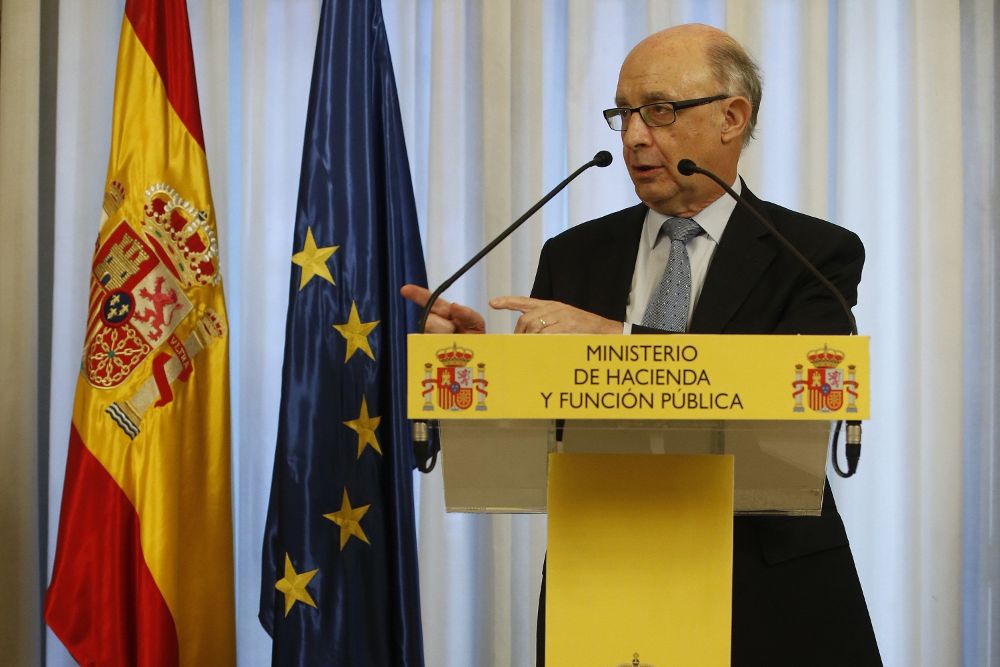 El ministro de Hacienda y Función Pública, Cristóbal Montoro.