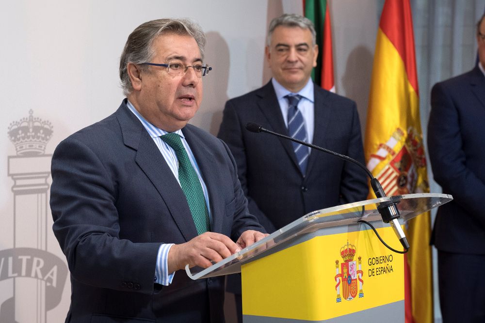 El ministro del Interior Juan Ignacio Zoido (i).