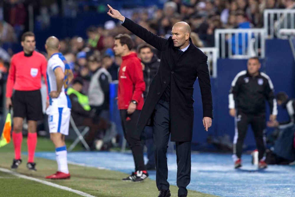 El técnico francés del Real Madid, Zinedine Zidane.
