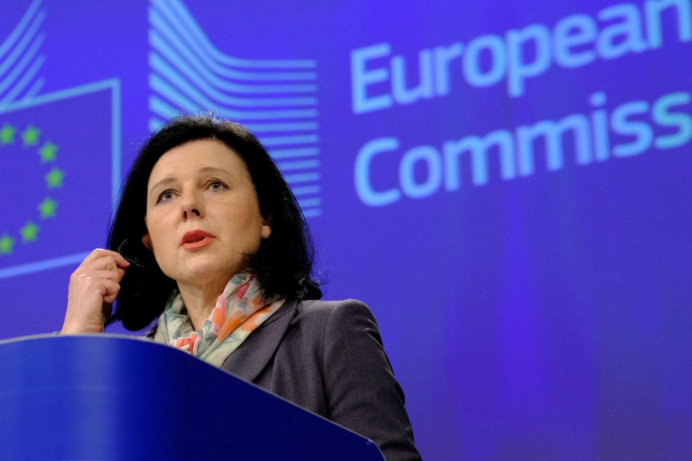 La comisaria europea de Justicia, Vera Jourová.