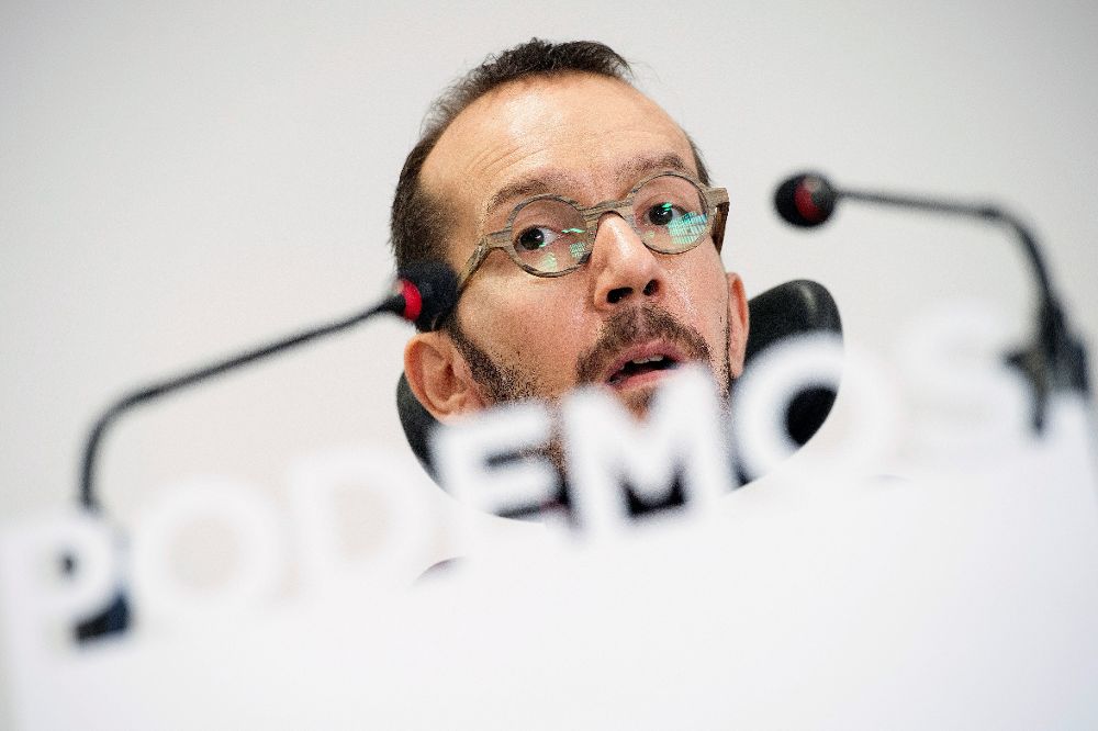 El secretario de Organización de Podemos, Pablo Echenique, es el autor de la crítica al monarca.