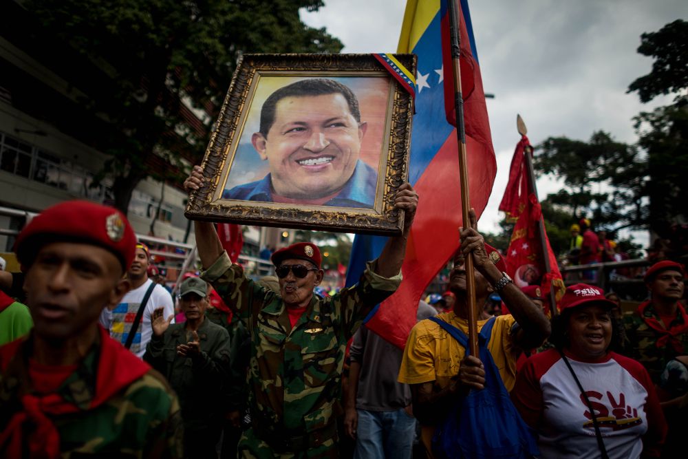 Simpatizantes del Gobierno venezolano.