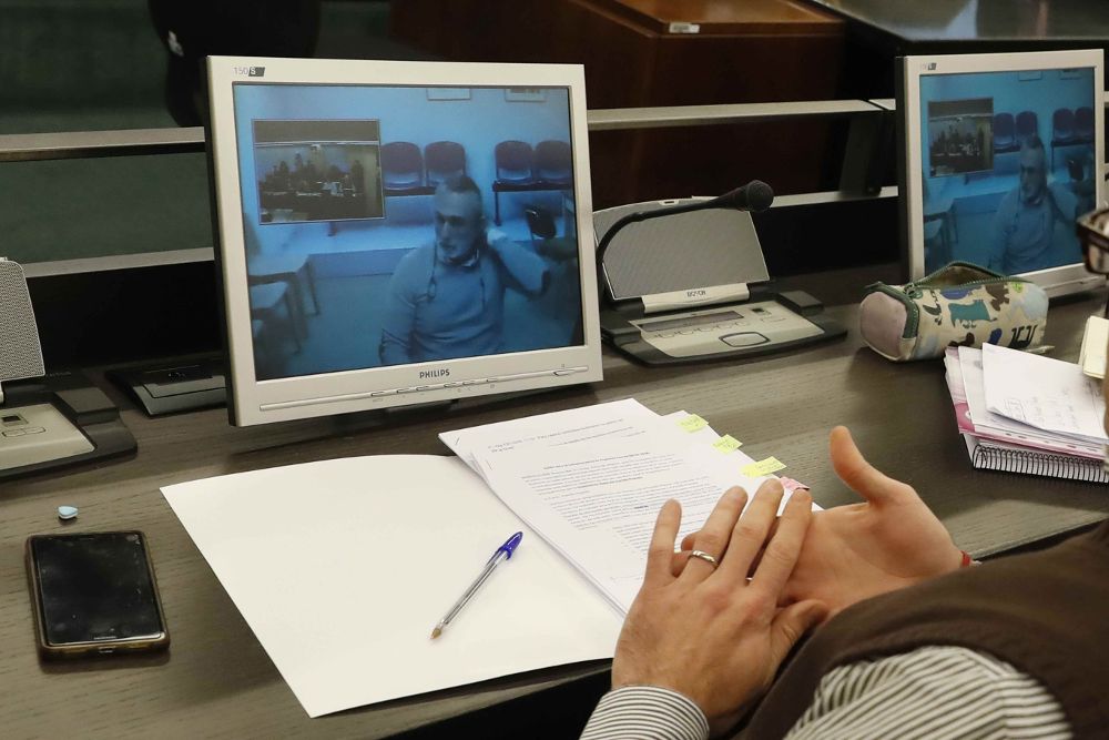 Comparecencia por videoconferencia del considerado cabecilla de la trama Gürtel, Francisco Correa.