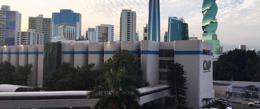 Vista del hospital en ciudad de Panamá.
