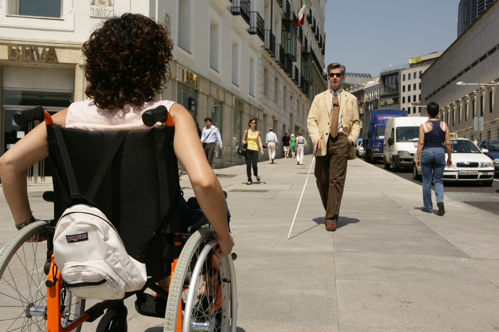 Falta de movilidad y ceguera, dos tipos frecuentes de discapacidad física.