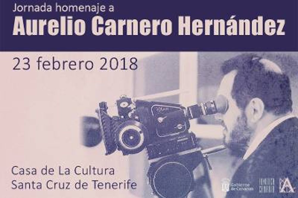 Cartel de la jornada de homenaje a Aurelio Carnero