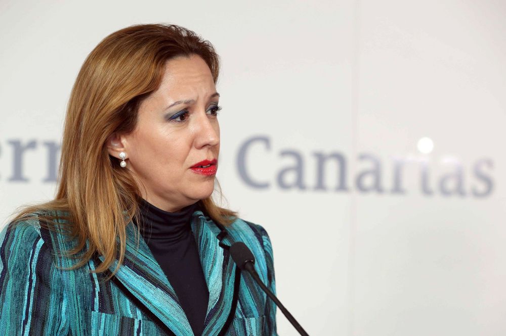 La consejera del Gobierno de Canarias de Hacienda, Rosa Dávila, ofrece una rueda de prensa en la que informa sobre los acuerdos tomados en la reunión del Consejo de Gobierno.