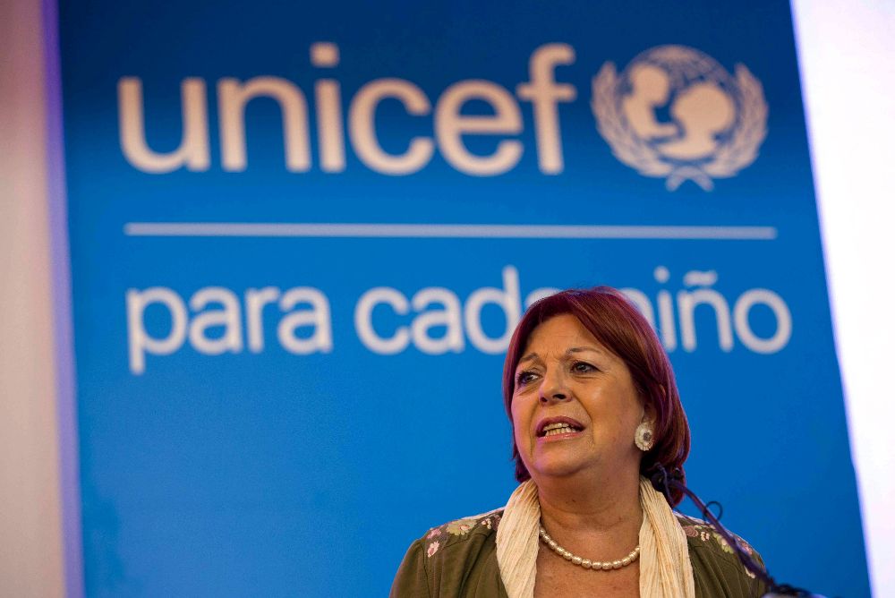 La directora regional de Unicef para América Latina y el Caribe, María Cristina Perceval.