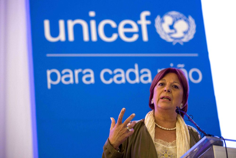 La directora regional de Unicef para América Latina y el Caribe, María Cristina Perceval.
