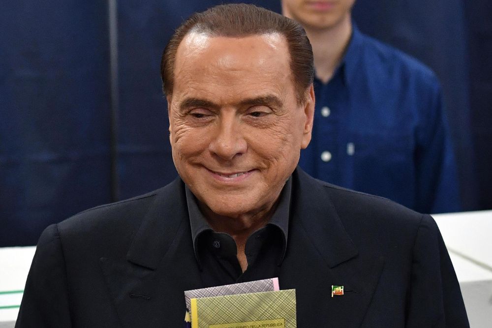 Silvio Berlusconi, el pasado domingo, votando.