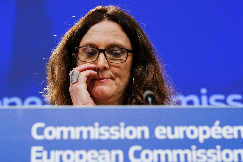 La comisaria europea de Comercio, Cecilia Malmstrom.