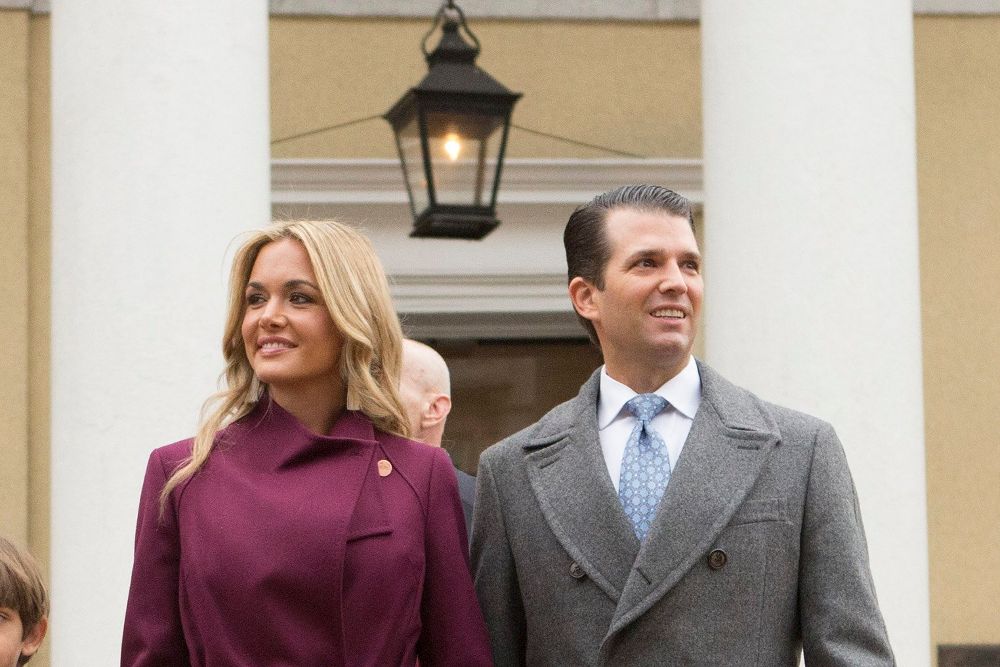 Donald Trump Jr., junto a su esposa Vanessa.
