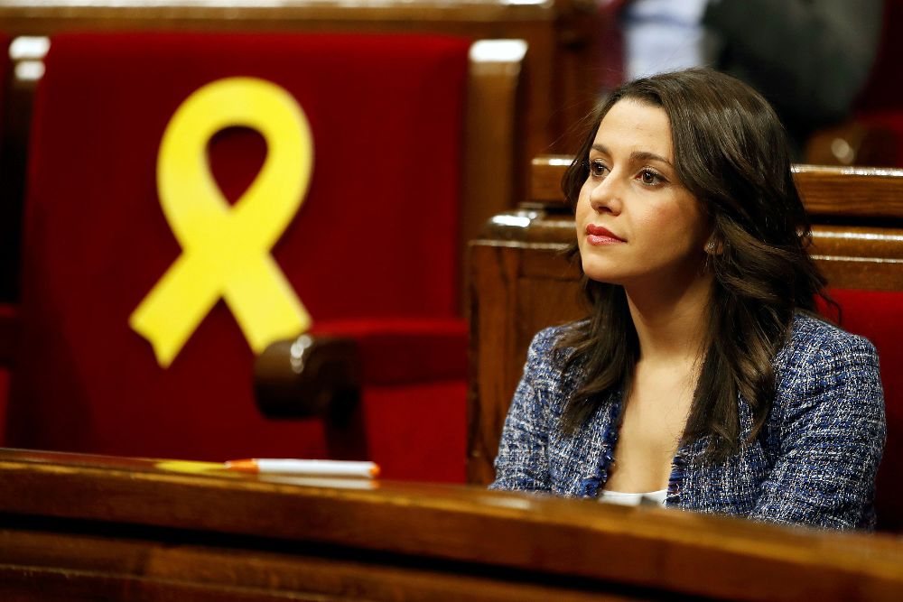 La presidenta del grupo parlamentario de Ciudadanos en el Parlament, Inés Arrimadas.