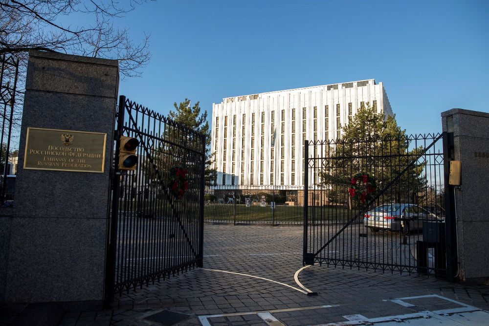 Embajada rusa en Washington DC, Estados Unidos. .