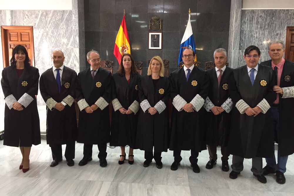Magistrados del Tribunal Superior de Justicia de Canarias en una imagen de enero pasado.