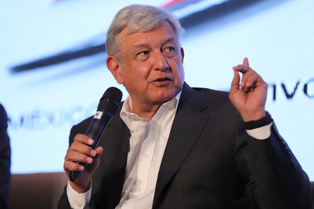 El candidato a la Presidencia de México en las próximas elecciones del 1 de julio, Andrés Manuel López Obrador.