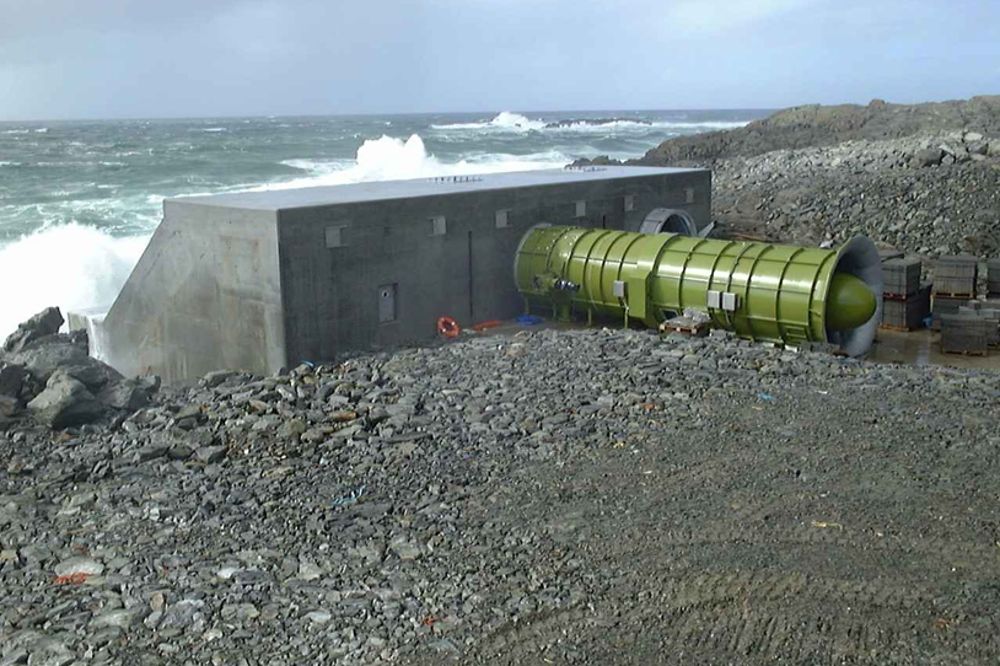 Instalación para aprovechar la energía de las olas del mar.